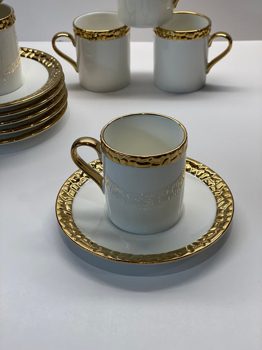 Coffee/Espresso Cups Gold Rim