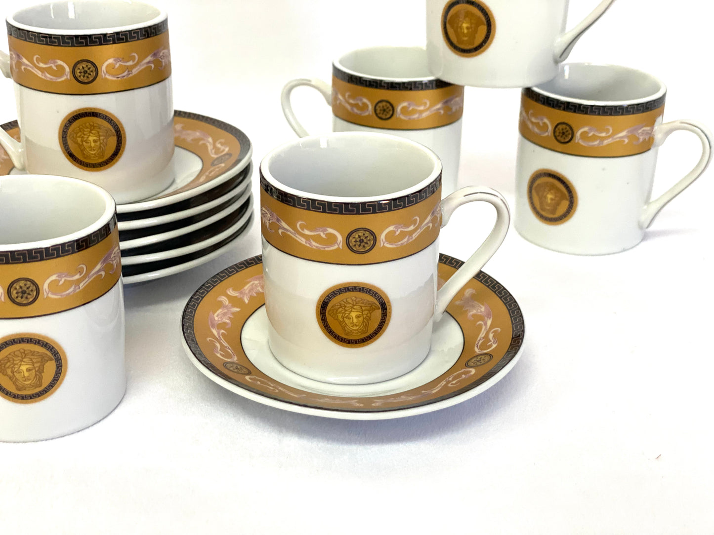 Coffee/Espresso Cups Gold Medusa