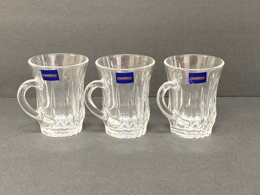 Glass Tea Cups Set of 6