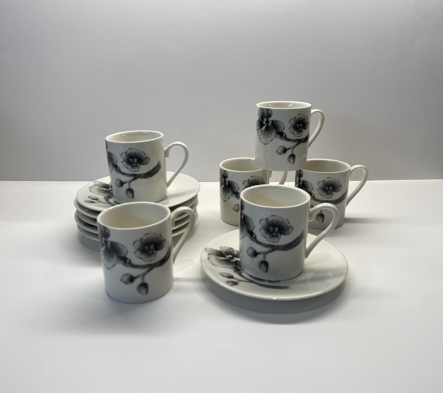 Coffee/Espresso Cups Grey Orchid