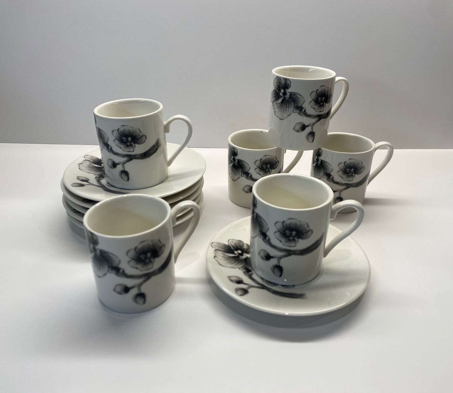 Coffee/Espresso Cups Grey Orchid