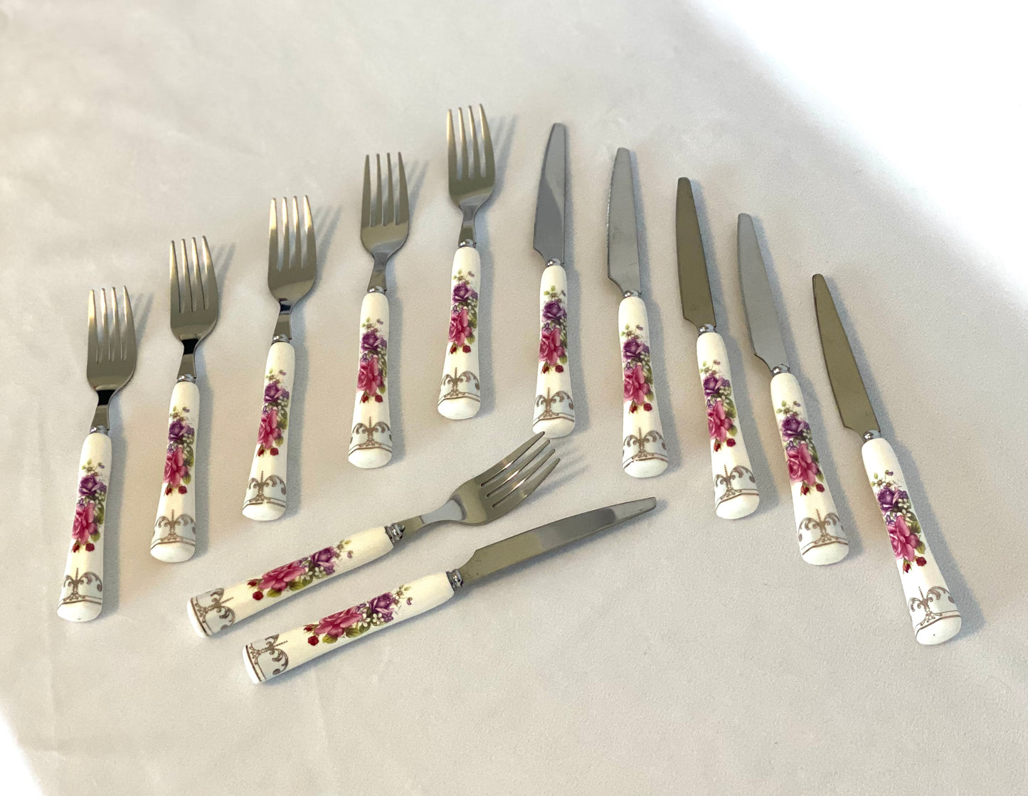 12pc Dessert Forks and Knives