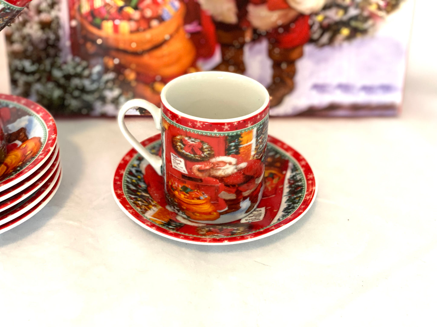 Santa Coffee/Espresso Cups