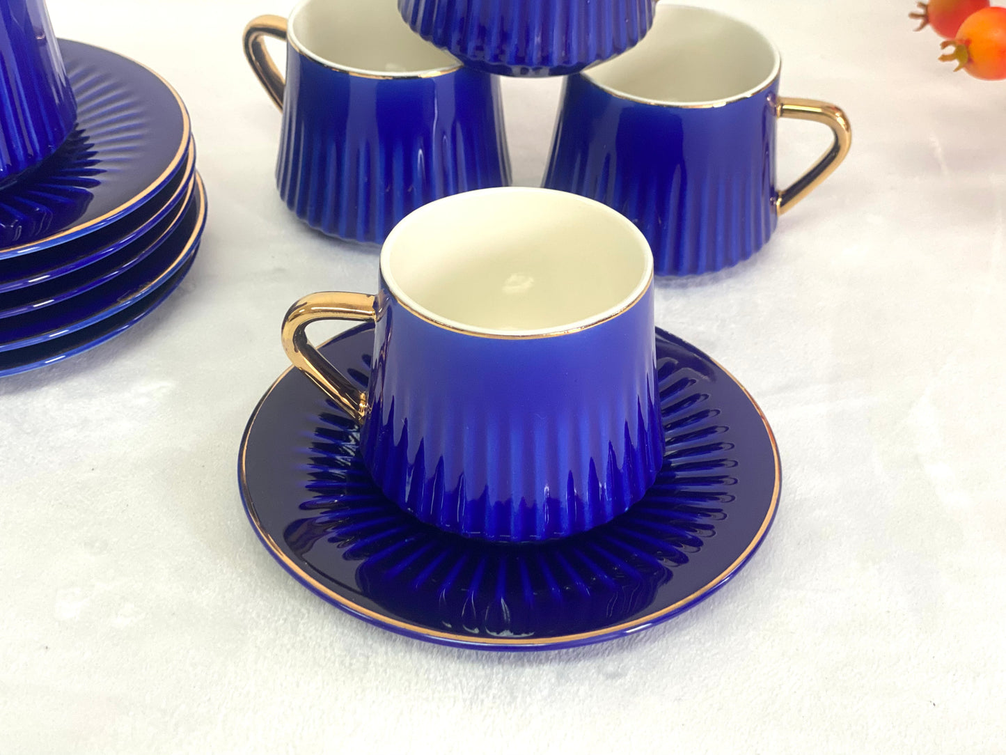 Tea/Coffee Cups 200cc Blue