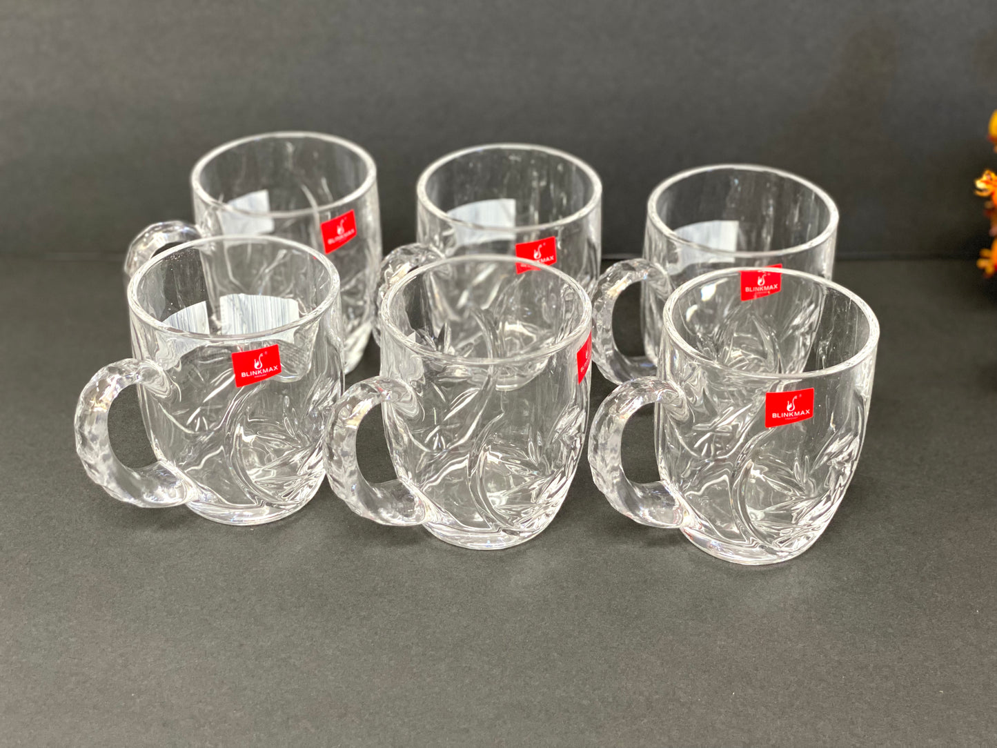 Glass Tea Mugs Set of 6