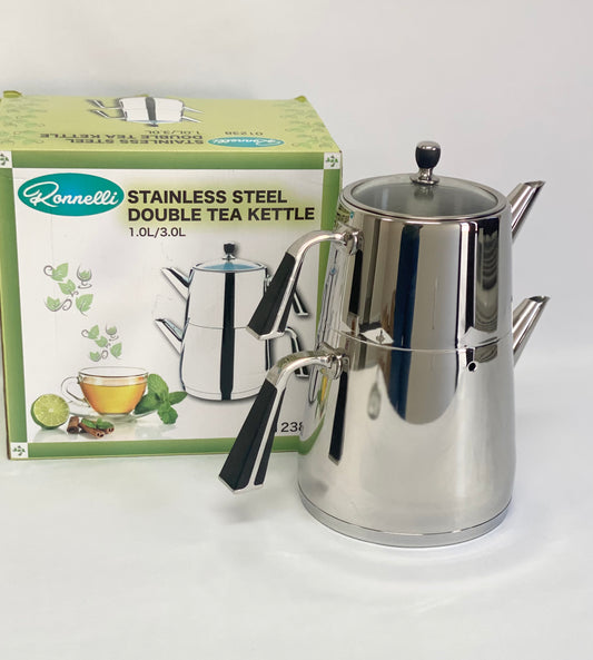 Ronnelli Stainless Steel Double Kettle